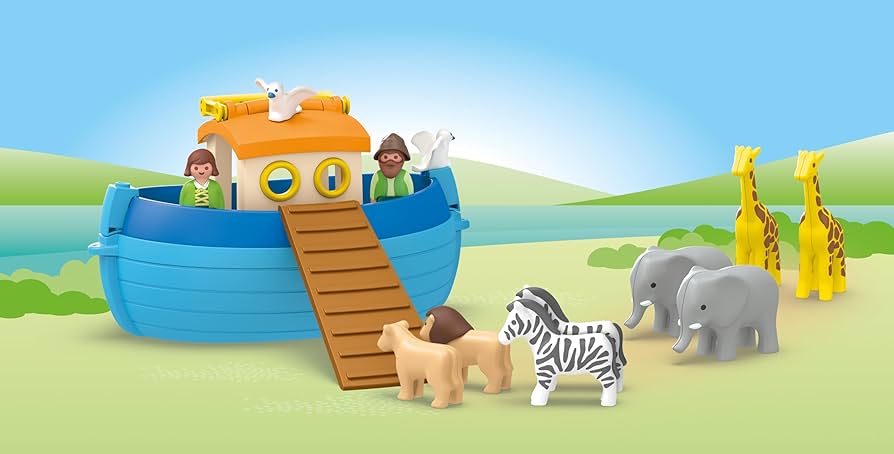 その他 PLAYMOBIL 6621 Amazon.com: PLAYMOBIL Junior: My Take Along Noah's Ark